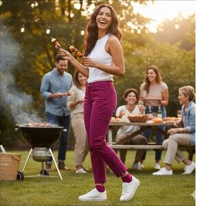 Cleo Fuchsia Women's Casual Pants Size 10